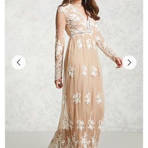 Forever 21 embroidered maxi dress